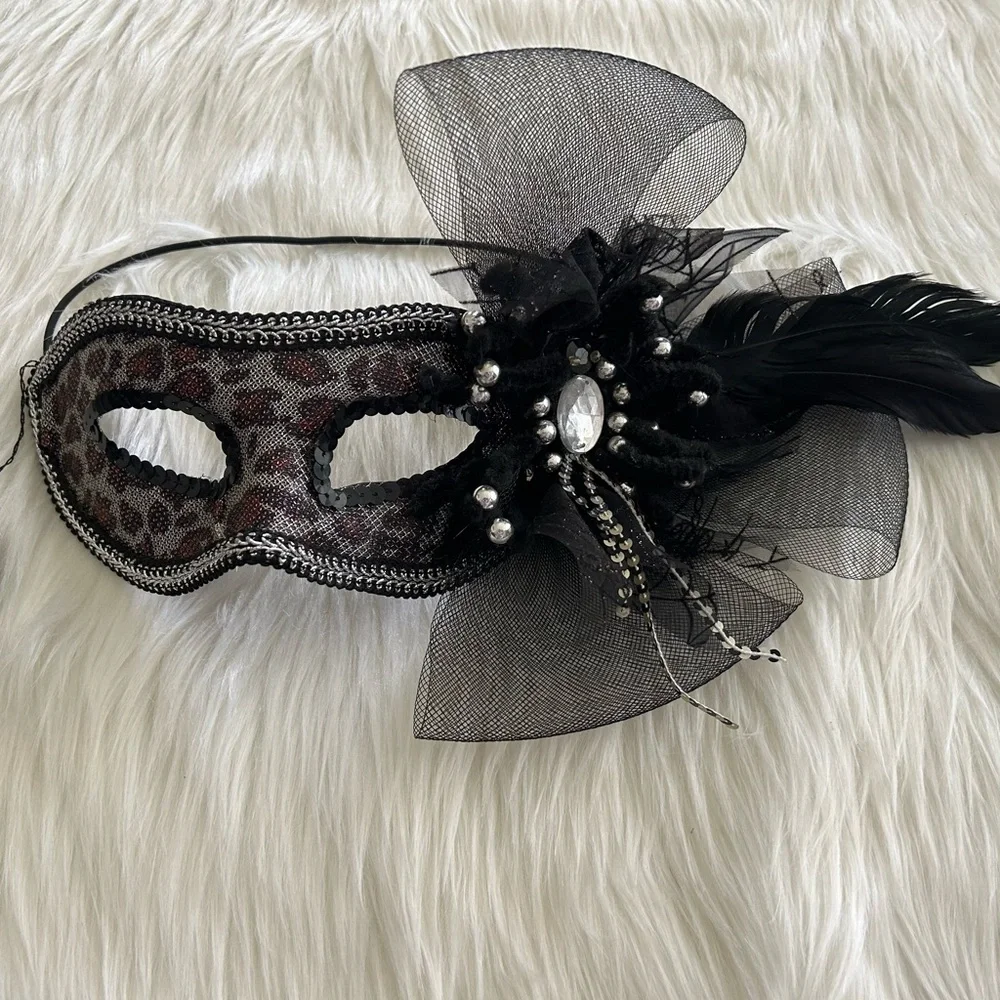 Pier 1 Imports Masquerade Mark with jewels and feathers